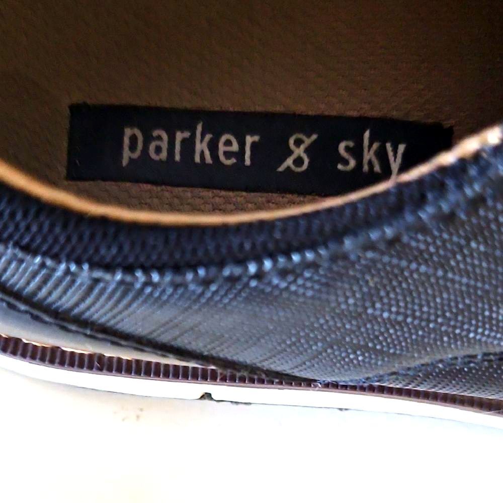 Parker & Sky Black Leather Oxford Dress Shoes Size 8 - Picture 3 of 7